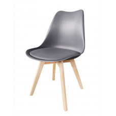 SEDIA ARREDO GREY C/CUSCINO (4pz)